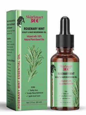 NWT SkinSmart360 Rosemary Mint Scalp & Hair Nourishing Oil Hair Growth Oil